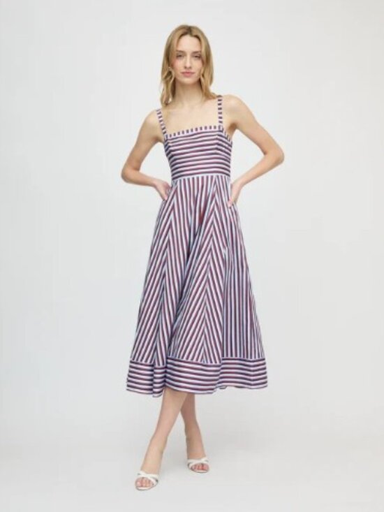 Hill House Home Dresses & Skirts - Hill House The Margot Dress in Red/White/Blue Stripe size XS